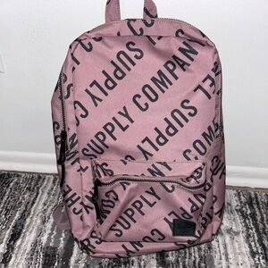 Herschel Supply Company Pink and Black Backpack NWT